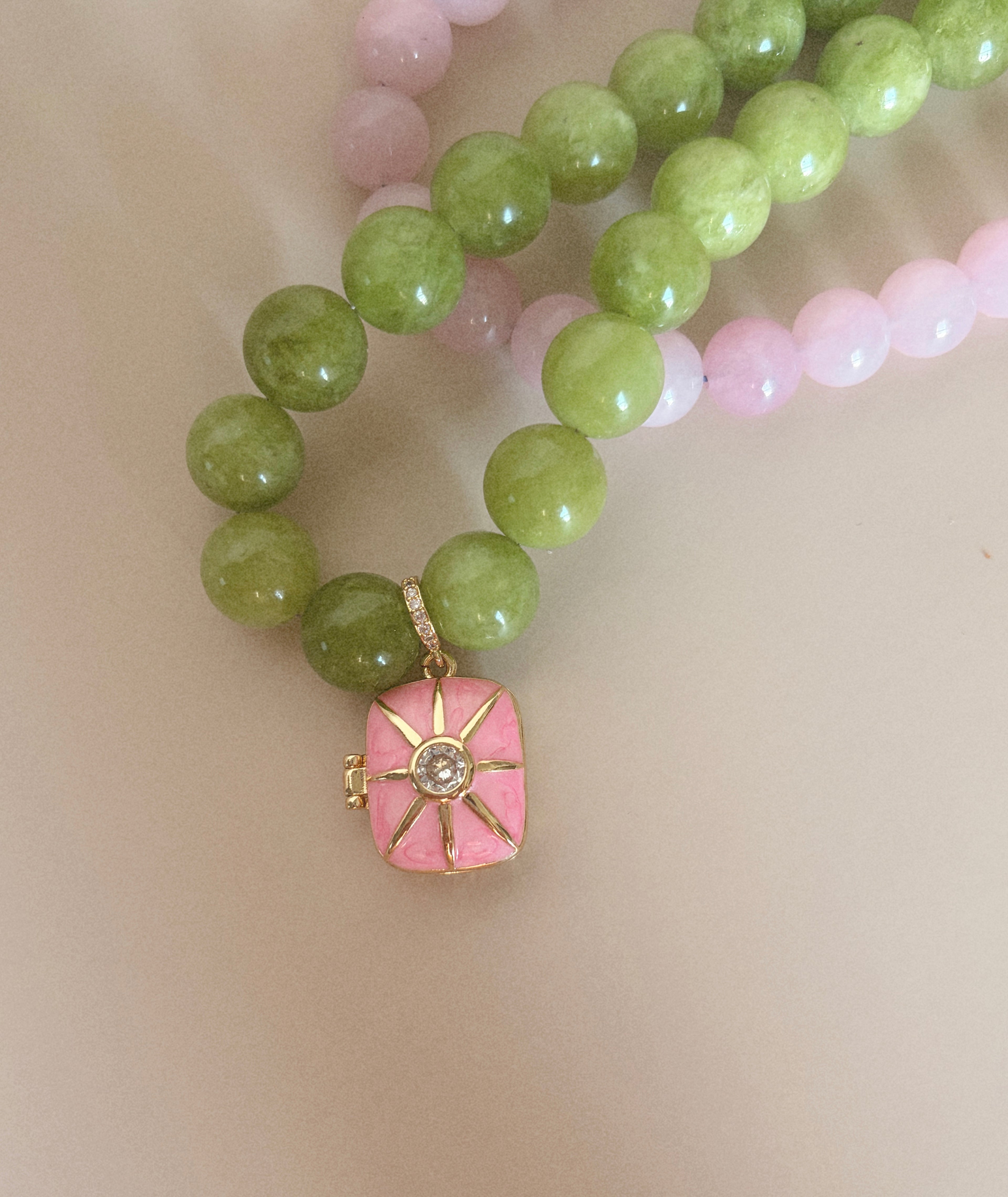Vintage Bloom Locket Necklace