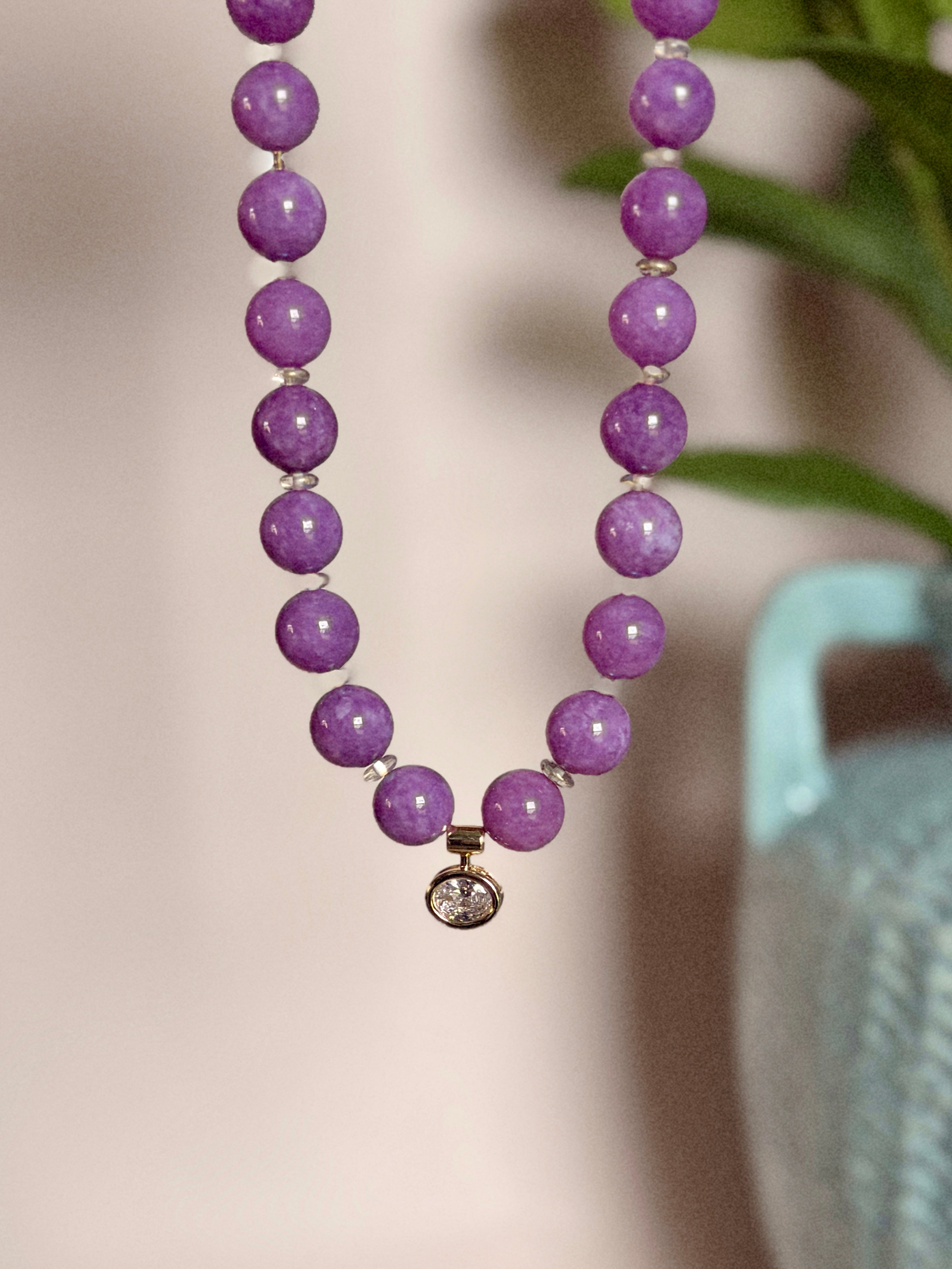 Orchid Charm Necklace