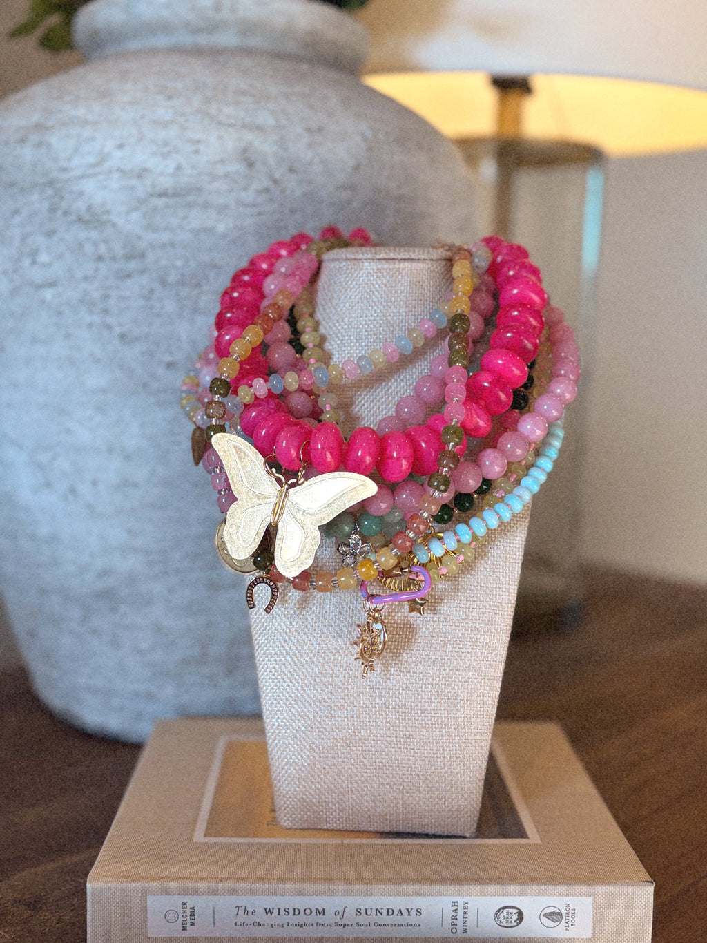 Pink Flutter Necklace *PREORDER*