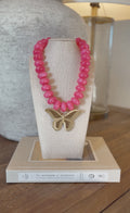 Pink Flutter Necklace *PREORDER*