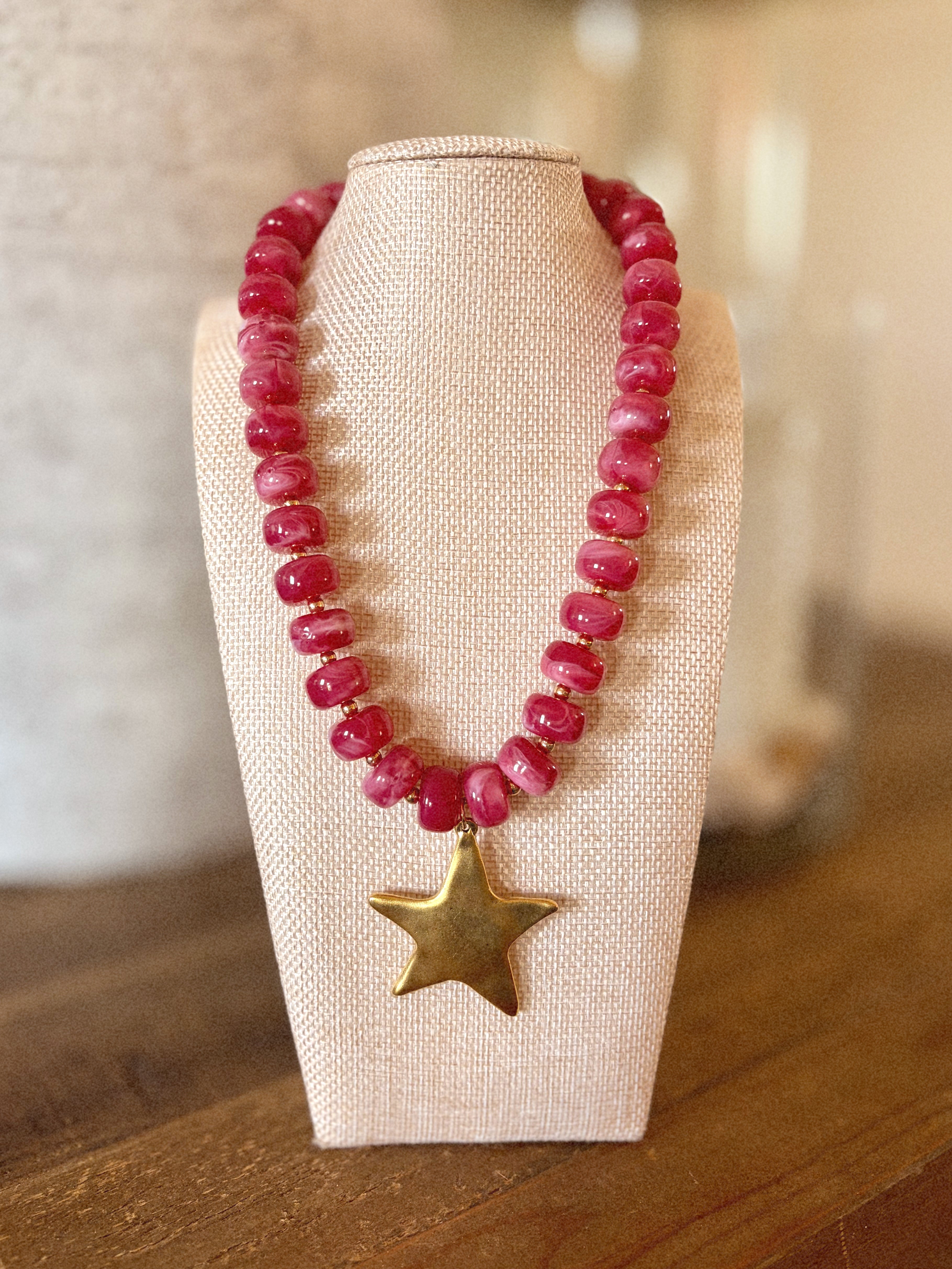 Cherry Star Necklace